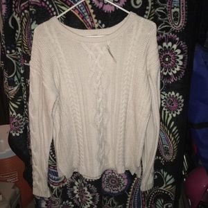 Old Navy, cream knitted sweater